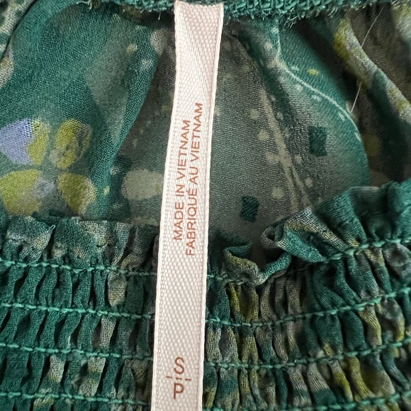 Free People “Sea Combo” Swiss Dot Sheer Blouse Balloon Sleeves Oversized… - Picture 11 of 16